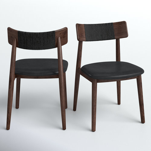AllModern Sakina Genuine Leather Side Chair | Wayfair